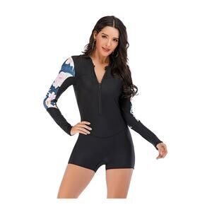 Medium NESY Long Sleeve Swimsuit With Shorts